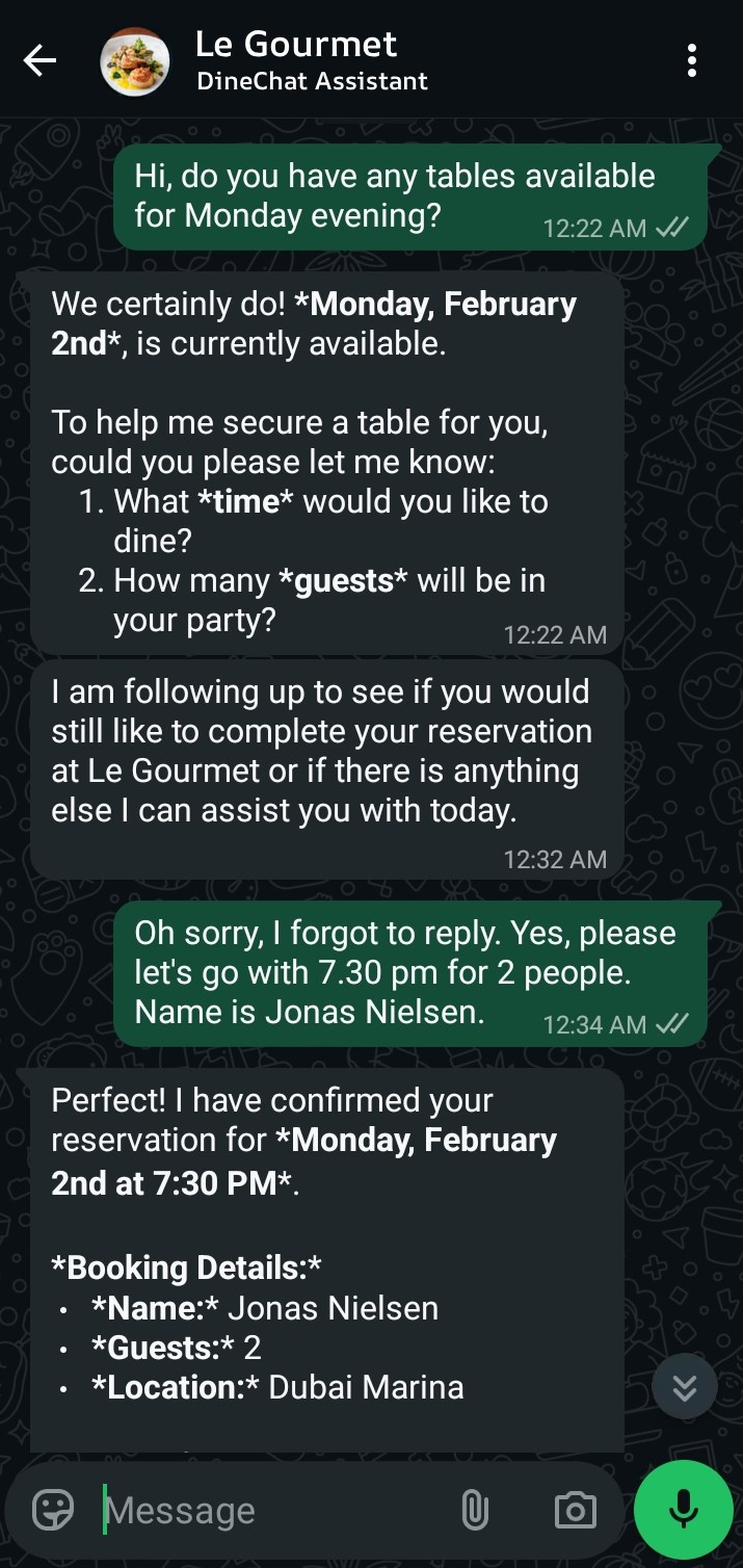 Smart follow-up nudge